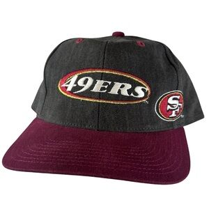 Vintage 90s San Francisco 49ers NFL Logo Eastport Embroidered Strapback Hat